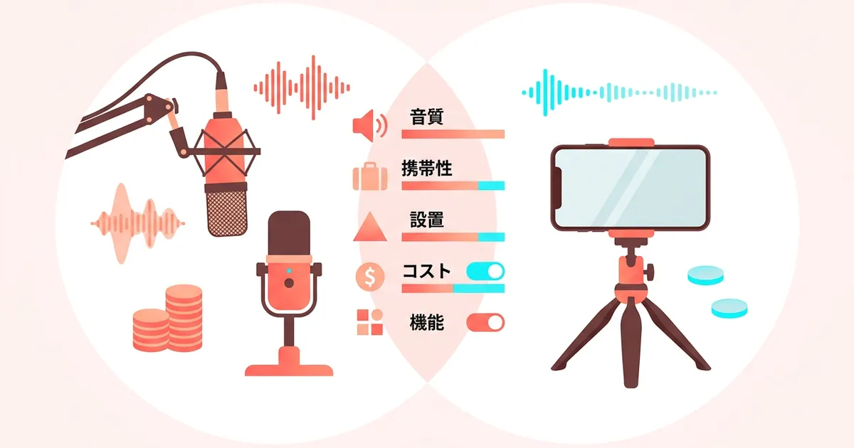 有料マイク vs スマホ録音――音質とコスパの比較検証 - BootCast Media