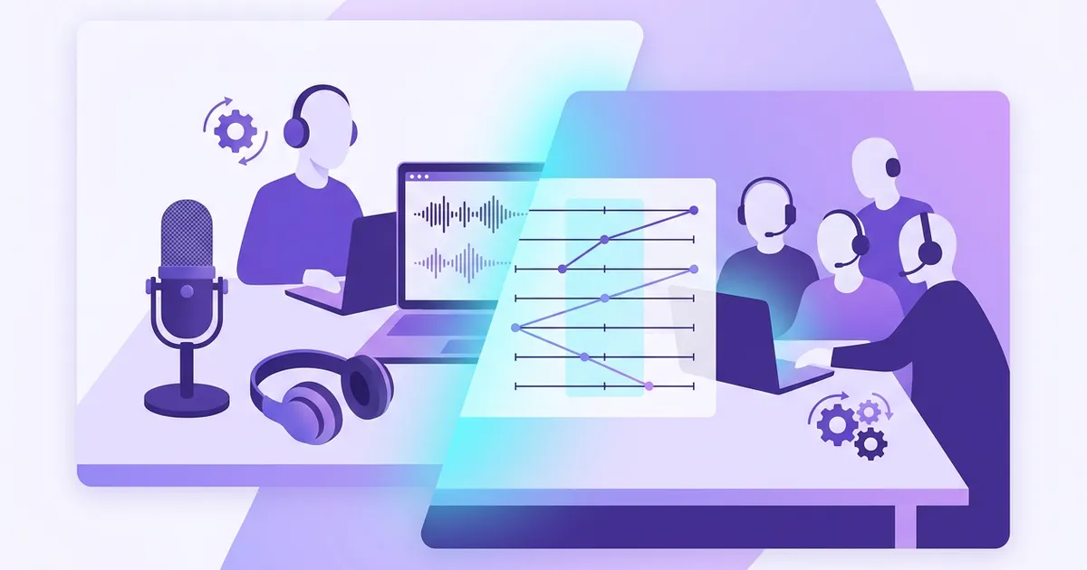 音声コーチング 1対1 vs グループ――効果と費用の違いを7軸で比較 - BootCast Media