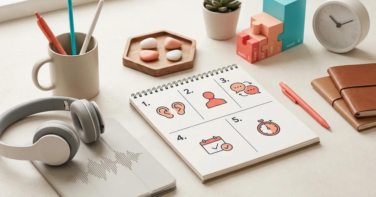 傾聴スキルを向上させる日常トレーニング法5選｜4週間ロードマップ付き - BootCast Media