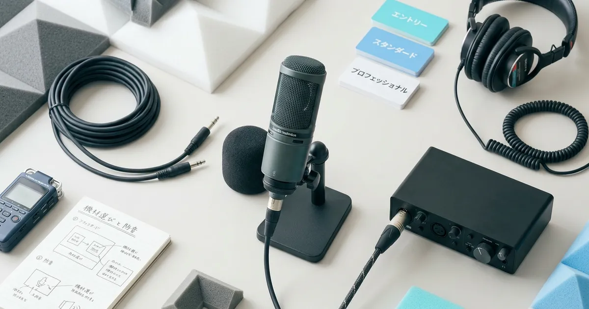 プロ品質の音声を自宅で録る環境構築ガイド - BootCast Media