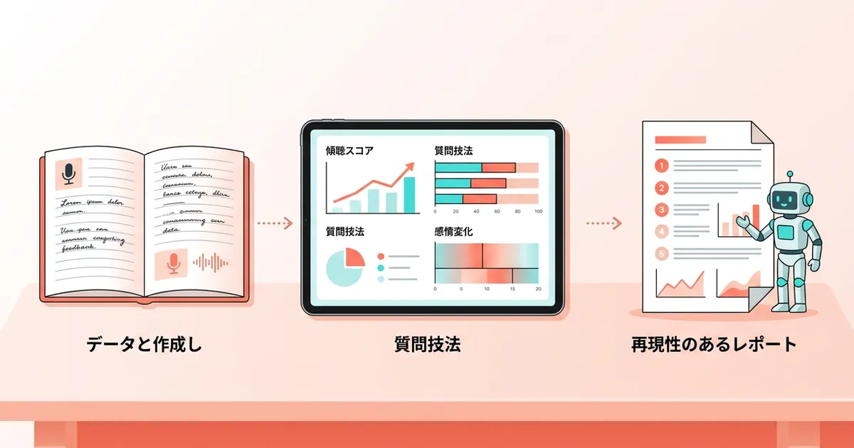音声AIを使ったコーチングフィードバックの自動生成――3ステップで再現性のあるレポートを作る方法 - BootCast Media