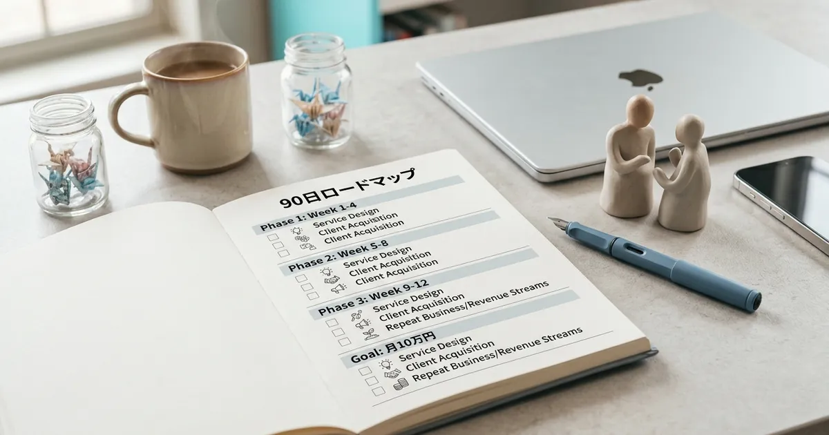 コーチング副業で月10万円を達成する90日ロードマップ - BootCast Media